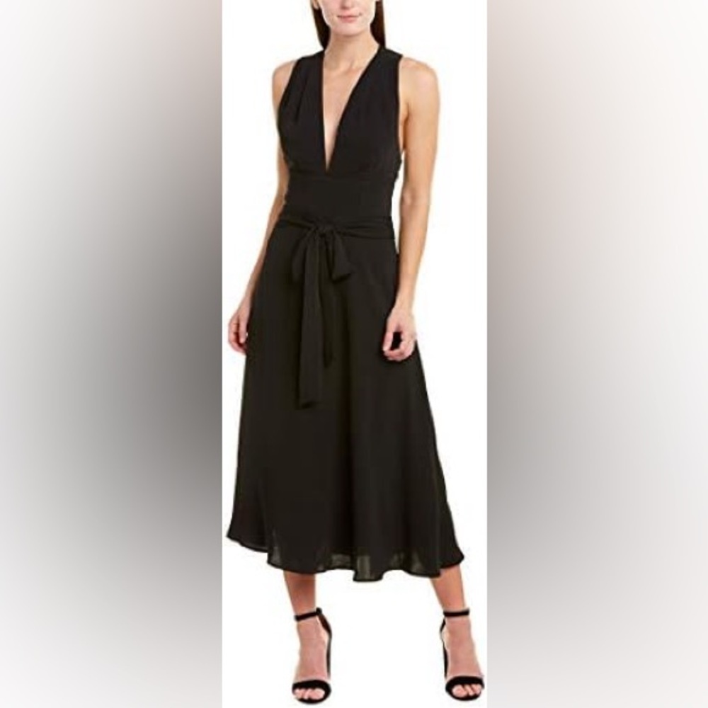BcbgMaxazria V-neck Crisscross Back Cocktail Dress